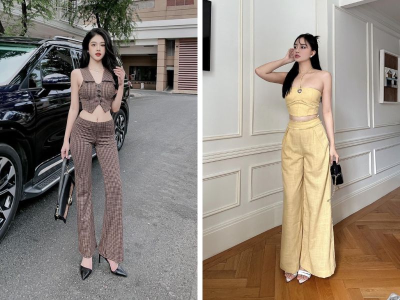 0ce30ce0-ao-croptop-mac-voi-quan-gi26 Set đồ tiết kiệm thời gian nhưng vẫn thanh lịch (Nguồn: Facebook Yoona F&C / Facebook L Seoul)