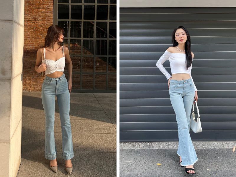275caece-ao-croptop-mac-voi-quan-gi16 Áo croptop trắng tuy đơn giản nhưng chưa bao giờ lỗi mốt trong mọi thời đại (Nguồn: Facebook Rever.Clothing / Facebook Len)