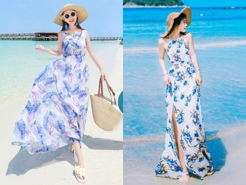 477e56f3-cach-phoi-do-nu-16 Đầm maxi họa tiết nổi bật là trang phục giúp bạn dạo biển thoải mái (Nguồn: thoitrangtv.com.vn và msquare.vn)
