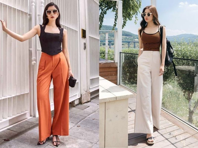 4d4f918f-phoi-do-voi-quan-ong-suong-nu-1 Quần ống suông có tác dụng tôn chân và tôn eo (Nguồn: Bảo Duyên Baby House/Đồng Phục Hải Anh)