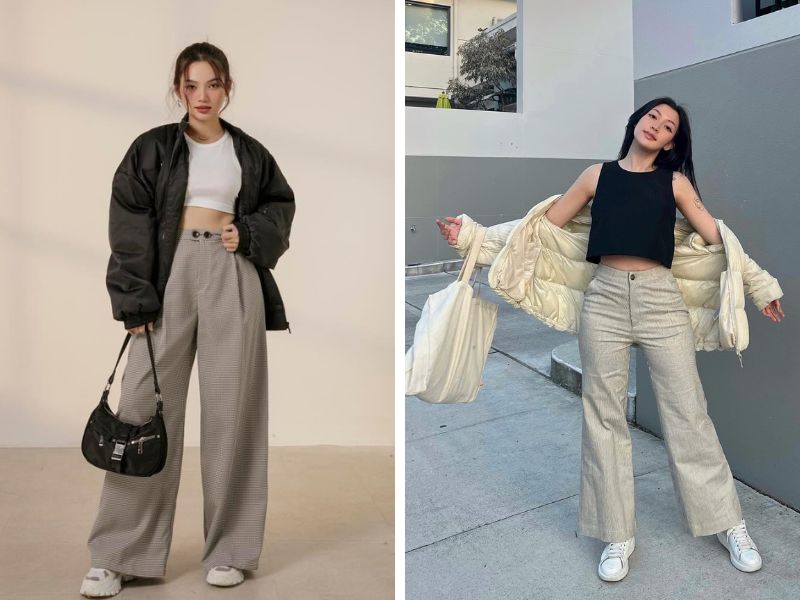 576e3ef8-ao-croptop-mac-voi-quan-gi23 Áo phao là item không thể thiếu cho mùa Thu Đông (Nguồn: Facebook Secodee / Facebook Libé)