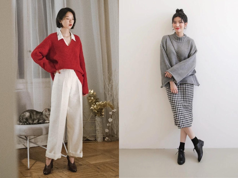 5fb35ecb-5q Mix đồ mùa đông phong cách Hàn Quốc nữ thu hút và trendy 9