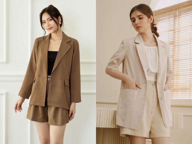 6f79905e-phoi-do-voi-ao-blazer-nu-55 Nữ tính và dễ thương là điều mà set đồ blazer nguyên cây giúp bạn thể hiện (Nguồn: Shopee Blog/ thoitrang.aloshop24h.com)
