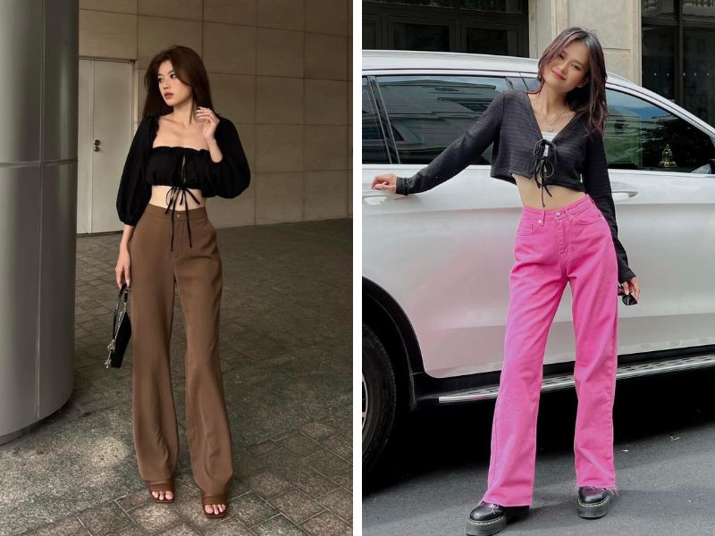 795da12c-ao-croptop-mac-voi-quan-gi18 Áo croptop đen mặc cùng quần gì để nổi bật (Nguồn: Facebook Rever.Clothing / Facebook Len)