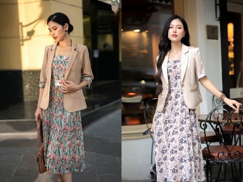 7c3a2915-phoi-do-voi-ao-blazer-nu-30 Cách phối blazer nữ với váy hoa giúp bạn trở nên nữ tính hơn rất nhiều (Nguồn: Mẫu nhà đẹp/ LIN2HAND)