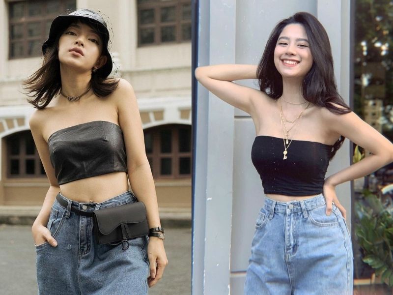 8d27e86d-phoi-do-voi-quan-ong-suong-nu-39 Quần bò suông kết hợp với áo gì tôn ngực tôn eo, đáp án là áo quây (Nguồn: Việt Giải Trí/ Blog Ăn Chơi)
