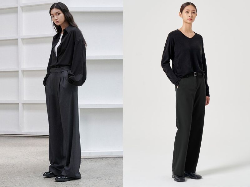 9a724106-phoi-do-voi-giay-oxford-nu-22 Áo nữ màu đen hợp với giày Oxford (Nguồn: kooding.com)