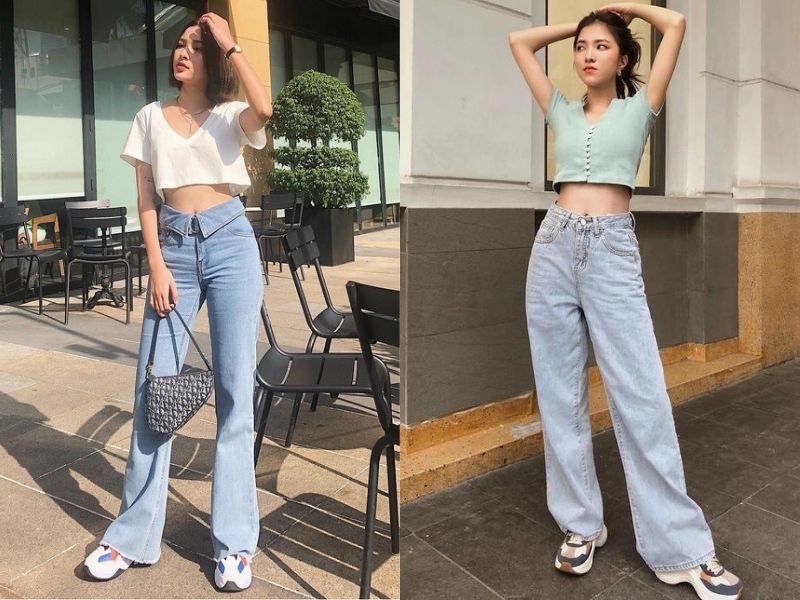 9f1c299d-phoi-do-voi-quan-ong-suong-nu-6 Quần jean suông mặc với áo gì? Không thể bỏ qua áo croptop (Nguồn: Luvinus/ Kênh 14)