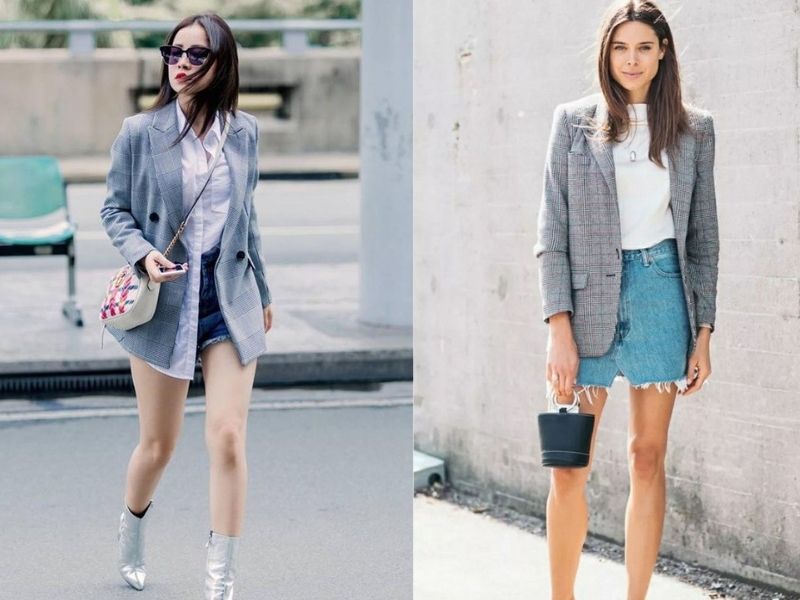 a3f0c086-phoi-do-voi-ao-blazer-nu-40 Trẻ trung và trưởng thành được thể hiện đồng thời qua việc phối đồ với áo blazer nữ và chân váy denim (Nguồn: Phụ nữ Today/ Wiki Phụ Nữ)