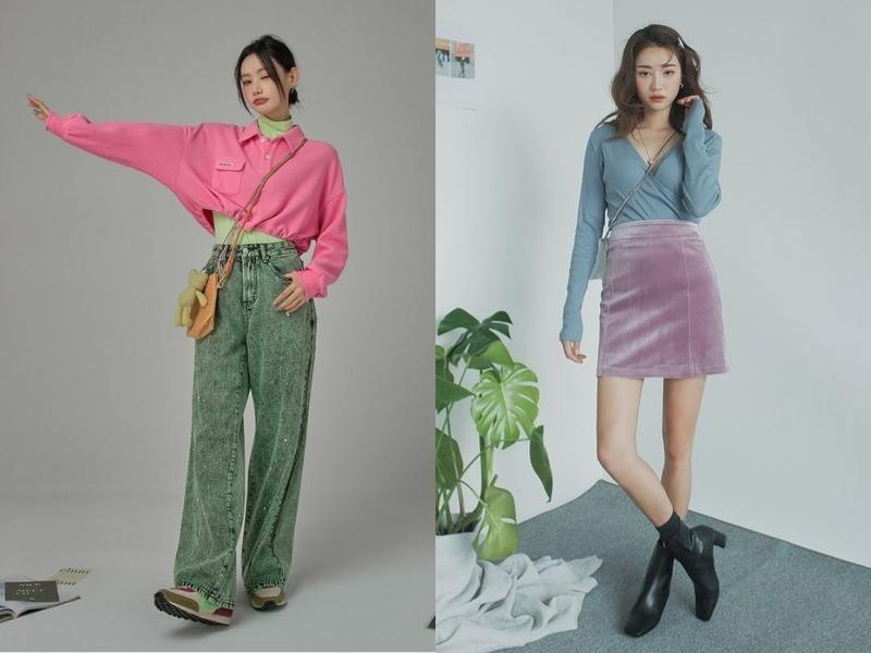 a6a0c8fa-cach-phoi-do-nu-69 Các áo màu nổi có thể phối cùng quần màu nhạt để có set đồ nữ đẹp (Nguồn: Amanda và Tia Gilles)