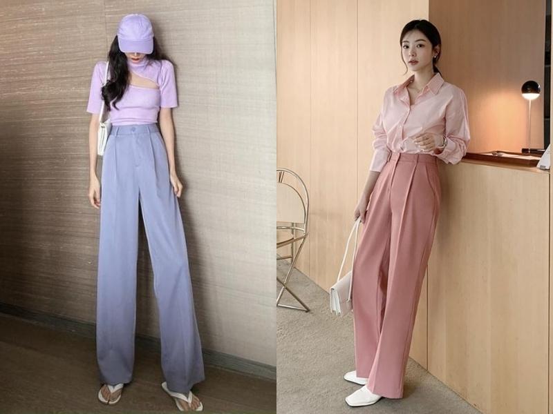aaa557c3-cach-phoi-do-nu-63 Phối màu quần áo đơn sắc là cách phối màu ton sur ton, bằng cách lựa chọn các item có cùng gam màu để phối cùng (Nguồn: alice)