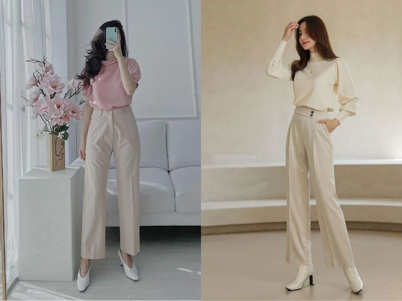 ae0525aa-phoi-do-voi-quan-ong-suong-nu-2 Bạn có thể biến tấu phong cách nếu biết cách phối đồ với quần ống suông nữ (Nguồn: Thời trang Eden/ Chancos)