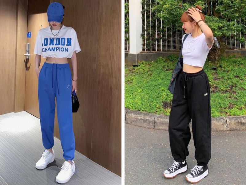 cdc6bec1-ao-croptop-mac-voi-quan-gi8 Các cô nàng năng động chắc chắn sẽ không bỏ qua outfit này (Nguồn: Facebook Jewis / Facebook Secodee)
