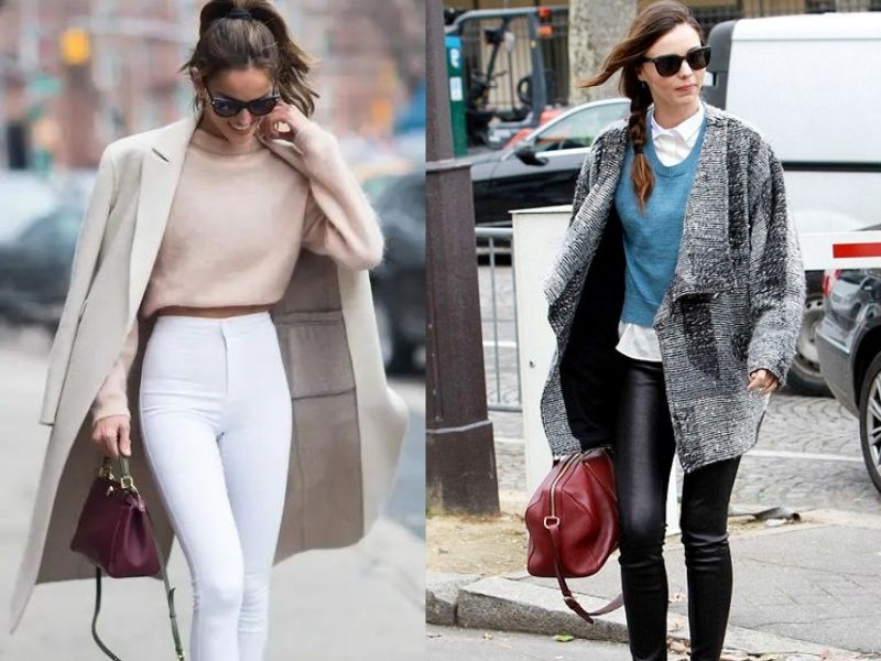 d018e42c-phoi-do-voi-ao-blazer-nu-43 Bạn nên chọn áo blazer dáng dài khi phối với quần legging (Nguồn: Nữ Doanh nhân/ Ngôi sao.net)