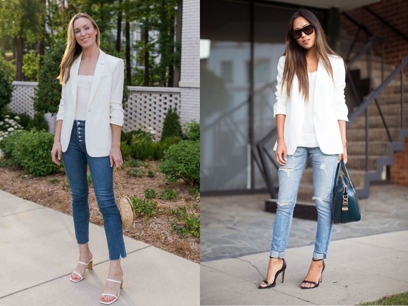 d27a0d1c-phoi-do-voi-ao-blazer-nu-62 Màu sắc đối lập khiến set đồ nổi bật dù chỉ kết hợp giữa các item đơn giản (Nguồn: LIN2HAND/ Phu Nu Today)