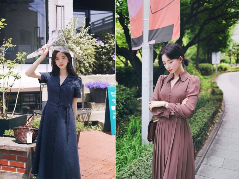 eb47480c-phong-cach-vintage-nu5 Đầm liền cổ sơ mi là mẫu váy vintage cổ điển được nhiều cô nàng ưa chuộng (Nguồn: Aliexpress)