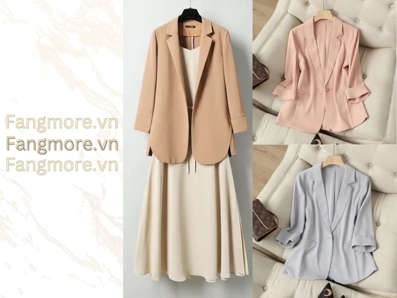 ec66b12f-phoi-do-voi-ao-blazer-nu-68 Vẫn là thời trang công sở nhưng sử dụng chất liệu mềm mỏng hơn (Nguồn: Shopee Blog)