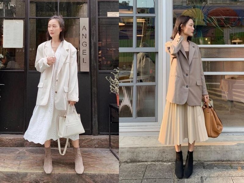 ee3dd5c0-phoi-do-voi-ao-blazer-nu-39 Lịch sự và đơn giản với áo blazer và váy suông (Nguồn: Kênh 14/ Marc)