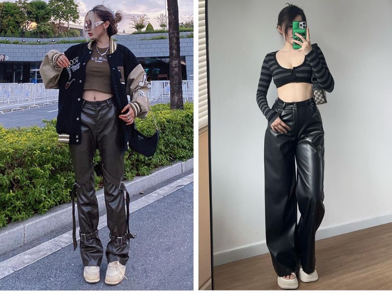 f0cf44a8-ao-croptop-mac-voi-quan-gi25 Cực ngầu cùng quần da và áo croptop (Nguồn: Hannie house / Facebook Richcoco.sg)